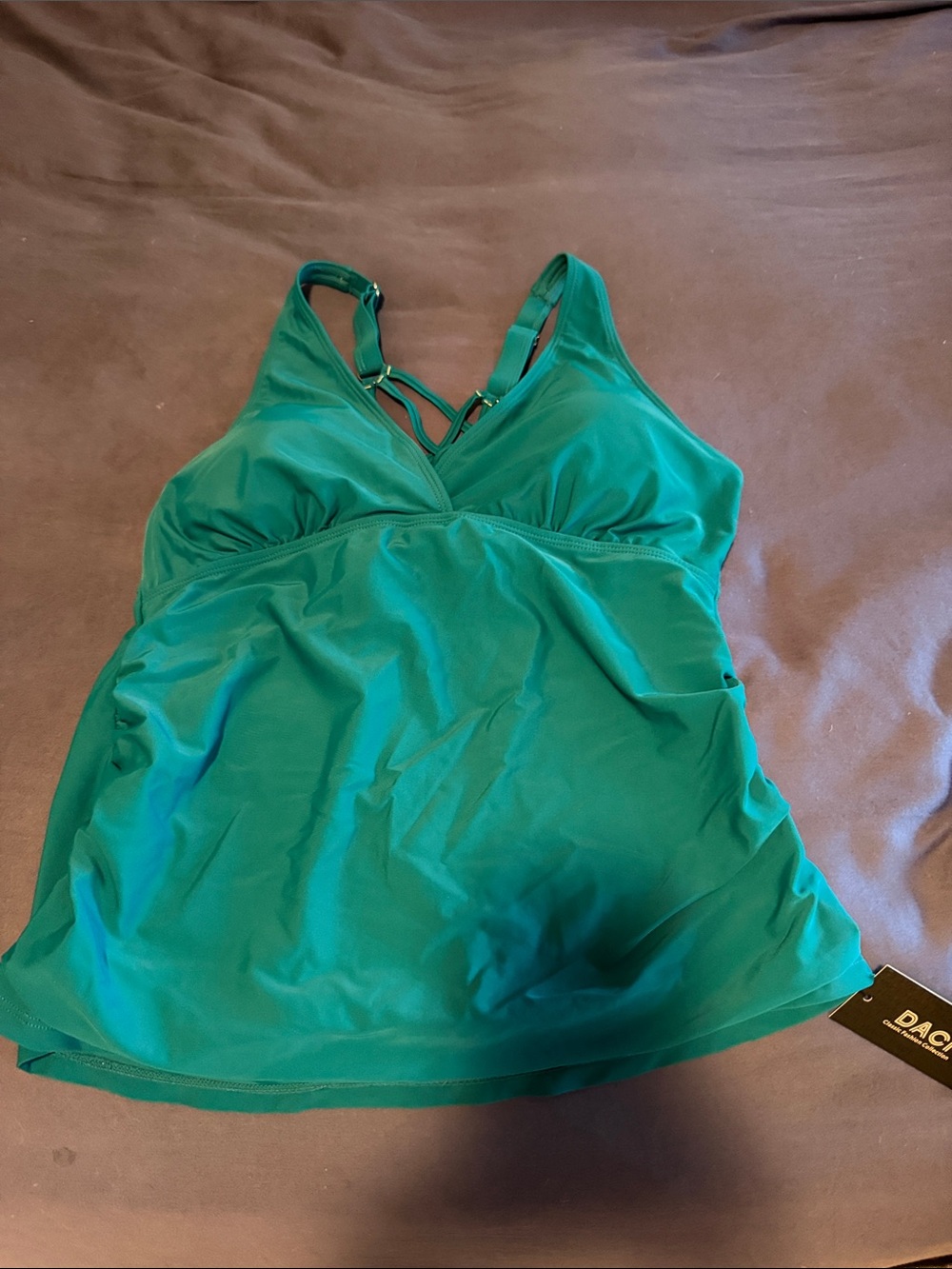 Women’s Green Swim Tankini Top